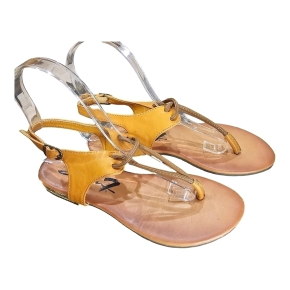 Seven7 Shoes - Seven7 Tan Leather Sandals SIze 6
